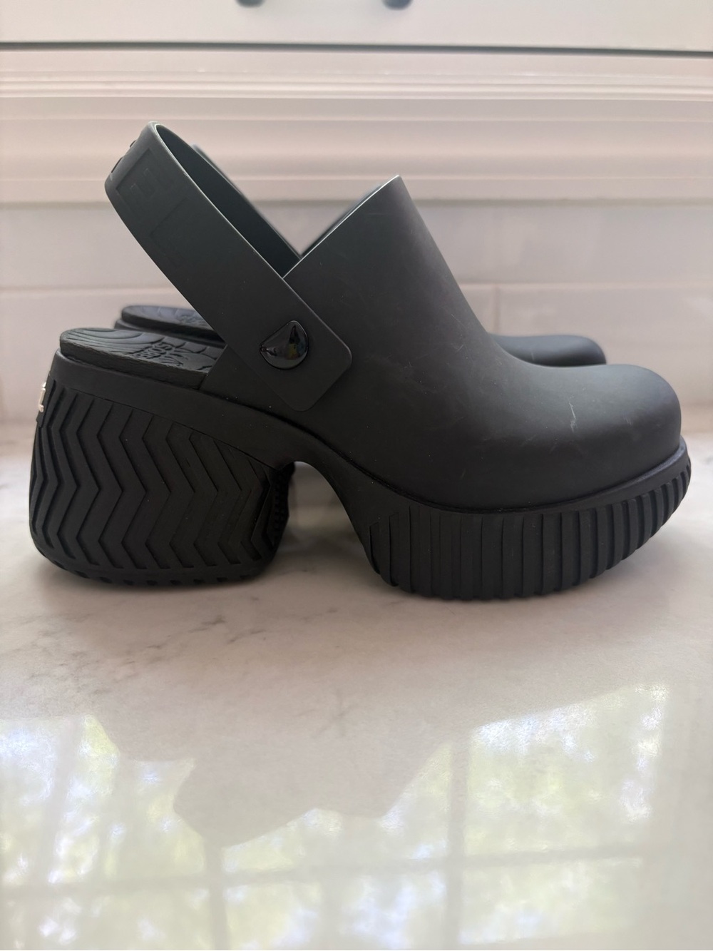 NWT SOREL ONA Streetworks Heel Clog Size 5 Black Platform Slingback